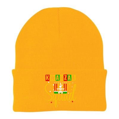 Kwanza Squad Family Christmas Afroamerican Happy Kwanzaa Knit Cap Winter Beanie