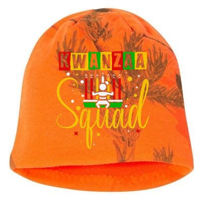 Kwanza Squad Family Christmas Afroamerican Happy Kwanzaa Kati - Camo Knit Beanie