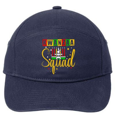 Kwanza Squad Family Christmas Afroamerican Happy Kwanzaa 7-Panel Snapback Hat