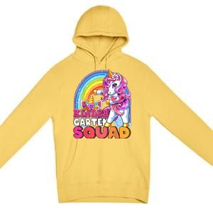 Kindergarten Squad Flossing Unicorn Back To School Premium Pullover Hoodie