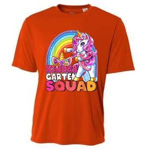 Kindergarten Squad Flossing Unicorn Back To School Cooling Performance Crew T-Shirt