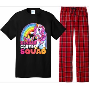 Kindergarten Squad Flossing Unicorn Back To School Pajama Set