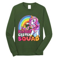 Kindergarten Squad Flossing Unicorn Back To School Long Sleeve Shirt