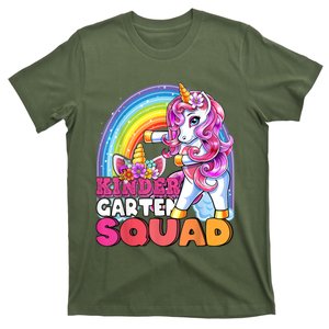 Kindergarten Squad Flossing Unicorn Back To School T-Shirt