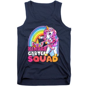 Kindergarten Squad Flossing Unicorn Back To School Tank Top