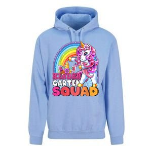 Kindergarten Squad Flossing Unicorn Back To School Unisex Surf Hoodie