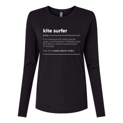 Kite Surfer Funny Definition Gift Womens Cotton Relaxed Long Sleeve T-Shirt