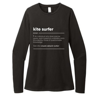 Kite Surfer Funny Definition Gift Womens CVC Long Sleeve Shirt