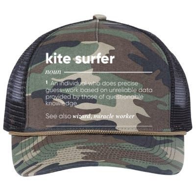 Kite Surfer Funny Definition Gift Retro Rope Trucker Hat Cap