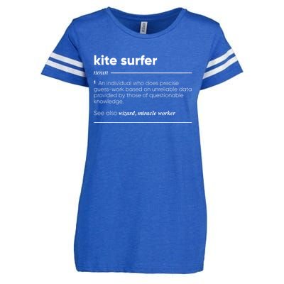 Kite Surfer Funny Definition Gift Enza Ladies Jersey Football T-Shirt