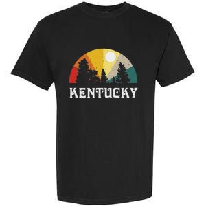 Kentucky Souvenir Forest Evergreen Sunset Nature Lover Garment-Dyed Heavyweight T-Shirt