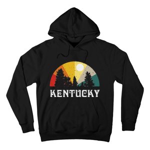 Kentucky Souvenir Forest Evergreen Sunset Nature Lover Hoodie