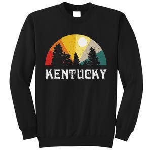 Kentucky Souvenir Forest Evergreen Sunset Nature Lover Sweatshirt