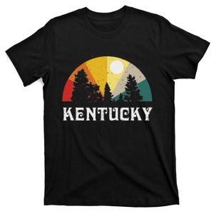 Kentucky Souvenir Forest Evergreen Sunset Nature Lover T-Shirt