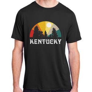 Kentucky Souvenir Forest Evergreen Sunset Nature Lover Adult ChromaSoft Performance T-Shirt