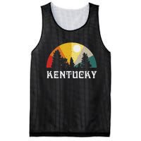 Kentucky Souvenir Forest Evergreen Sunset Nature Lover Mesh Reversible Basketball Jersey Tank