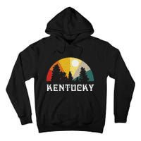 Kentucky Souvenir Forest Evergreen Sunset Nature Lover Tall Hoodie