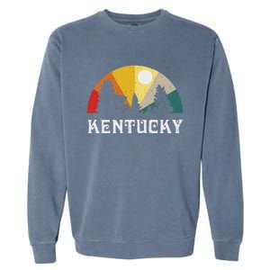 Kentucky Souvenir Forest Evergreen Sunset Nature Lover Garment-Dyed Sweatshirt