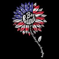 Kindness Sunflower Flag 4th July Patriotic Flower Plus Size Visor