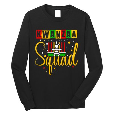 Kwanza Squad Family Christmas Afroamerican Happy Kwanzaa Long Sleeve Shirt