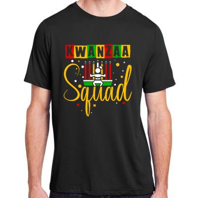 Kwanza Squad Family Christmas Afroamerican Happy Kwanzaa Adult ChromaSoft Performance T-Shirt