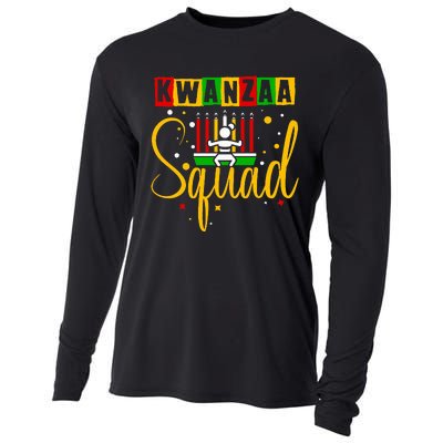 Kwanza Squad Family Christmas Afroamerican Happy Kwanzaa Cooling Performance Long Sleeve Crew