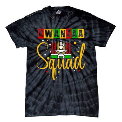 Kwanza Squad Family Christmas Afroamerican Happy Kwanzaa Tie-Dye T-Shirt