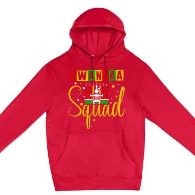 Kwanza Squad Family Christmas Afroamerican Happy Kwanzaa Premium Pullover Hoodie