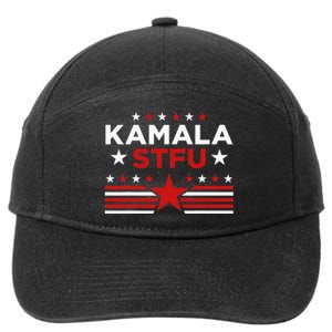 Kamala Stfu Funny Kamala Harris Usa Flag 7-Panel Snapback Hat