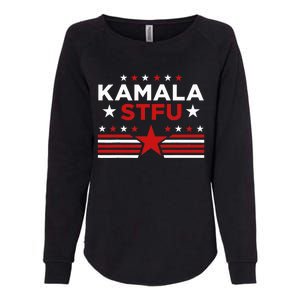 Kamala Stfu Funny Kamala Harris Usa Flag Womens California Wash Sweatshirt