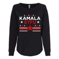 Kamala Stfu Funny Kamala Harris Usa Flag Womens California Wash Sweatshirt