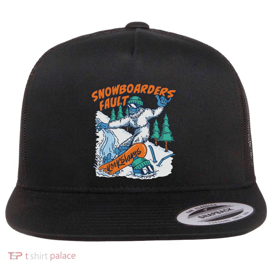 Kookslams Snowboarders Fault 2.0 Flat Bill Trucker Hat