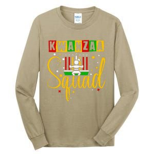 Kwanza Squad Family Christmas Afroamerican Happy Kwanzaa Tall Long Sleeve T-Shirt