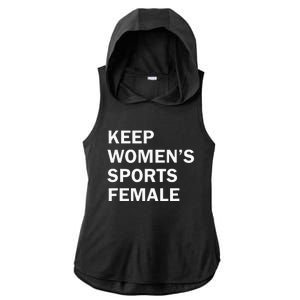 Keep Sports Female Ladies PosiCharge Tri-Blend Wicking Draft Hoodie Tank