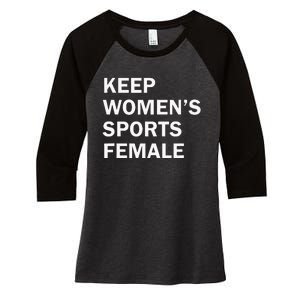 Keep Sports Female Women's Tri-Blend 3/4-Sleeve Raglan Shirt