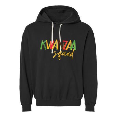 Kwanzaa Squad Funny Celebration Kwanzaa Family Matching Garment-Dyed Fleece Hoodie