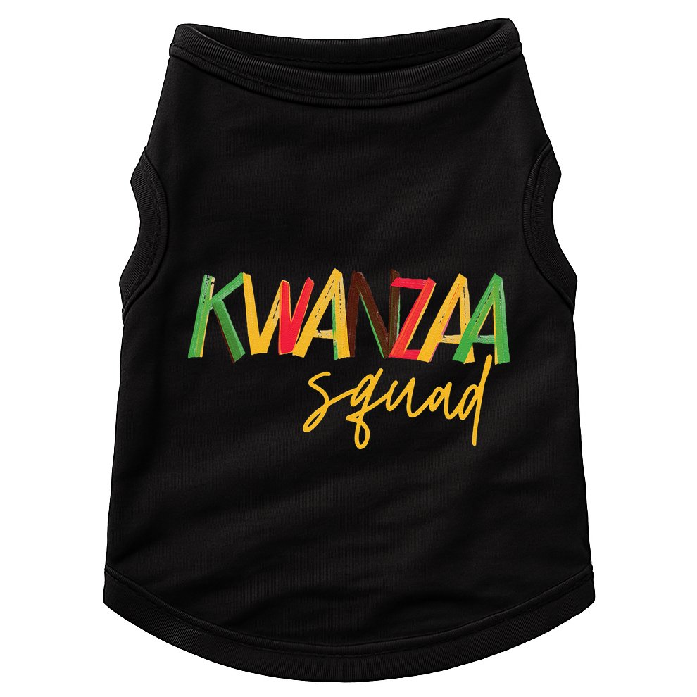 Kwanzaa Squad Funny Celebration Kwanzaa Family Matching Doggie Tank