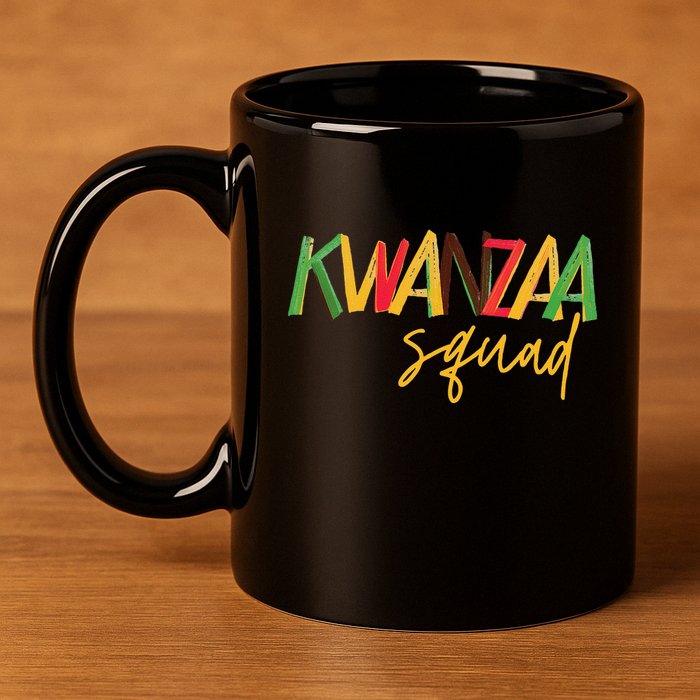 Kwanzaa Squad Funny Celebration Kwanzaa Family Matching 11oz C Handle Ceramic Mug