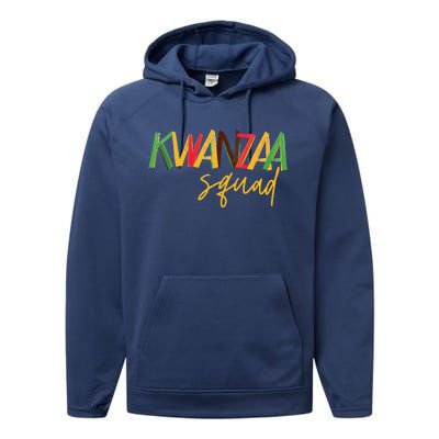 Kwanzaa Squad Funny Celebration Kwanzaa Family Matching Performance Fleece Hoodie