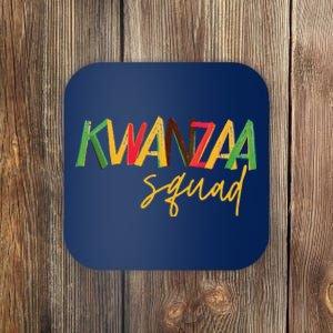 Kwanzaa Squad Funny Celebration Kwanzaa Family Matching Coaster