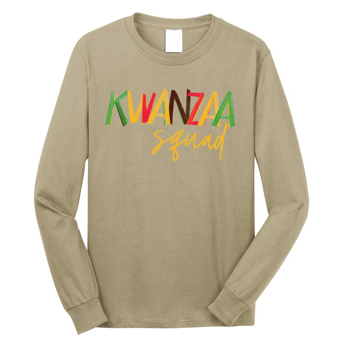 Kwanzaa Squad Funny Celebration Kwanzaa Family Matching Long Sleeve Shirt