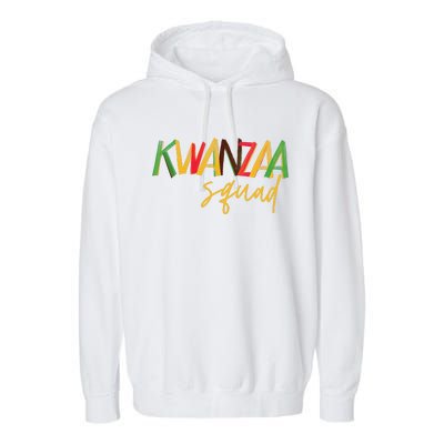 Kwanzaa Squad Funny Celebration Kwanzaa Family Matching Garment-Dyed Fleece Hoodie