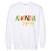 Kwanzaa Squad Funny Celebration Kwanzaa Family Matching Garment-Dyed Sweatshirt
