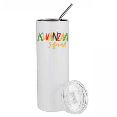 Kwanzaa Squad Funny Celebration Kwanzaa Family Matching Stainless Steel Tumbler