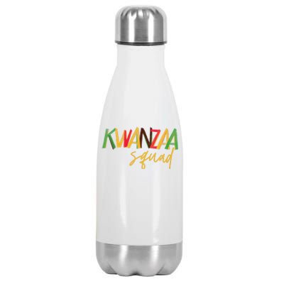 Kwanzaa Squad Funny Celebration Kwanzaa Family Matching Stainless Steel Insulated Water Bottle