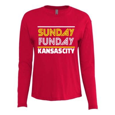 KC Sunday Funday Kansas City Sunday Funday Womens Cotton Relaxed Long Sleeve T-Shirt