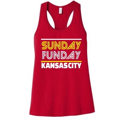 KC Sunday Funday Kansas City Sunday Funday Women's Racerback Tank