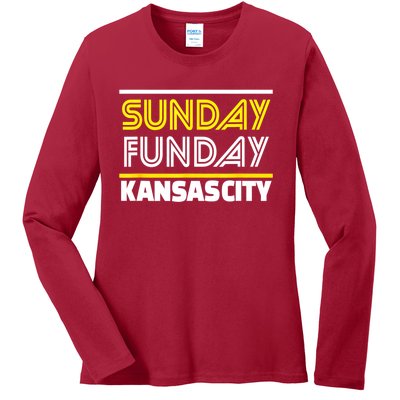 KC Sunday Funday Kansas City Sunday Funday Ladies Long Sleeve Shirt