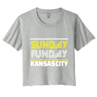 KC Sunday Funday Kansas City Sunday Funday Women's Crop Top Tee