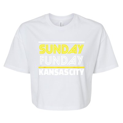 KC Sunday Funday Kansas City Sunday Funday Bella+Canvas Jersey Crop Tee